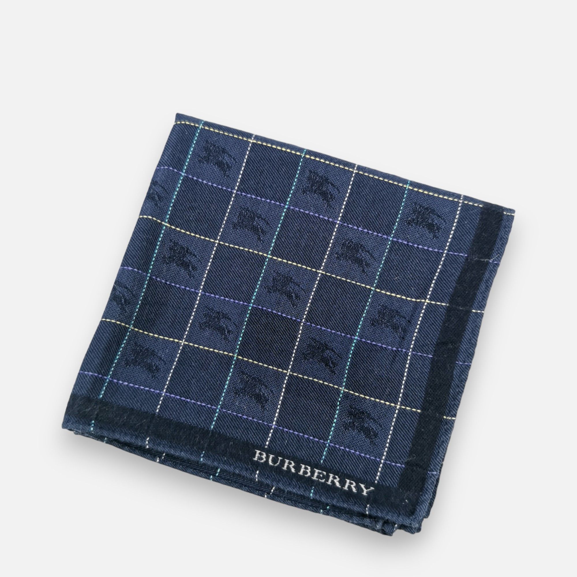 Burberry Vintage Burberry Handkerchief Pocket Square Bandana Size ONE SIZE - 2 Thumbnail
