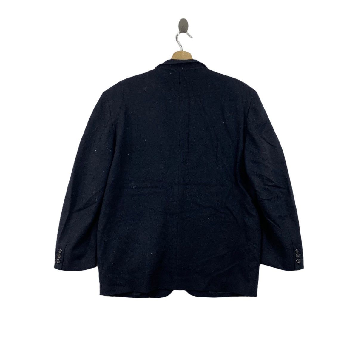 Comme des Garcons Vintage 80s COMME DES GARCONS Homme Black Blazer Coat Size US M / EU 48-50 / 2 - 3 Thumbnail