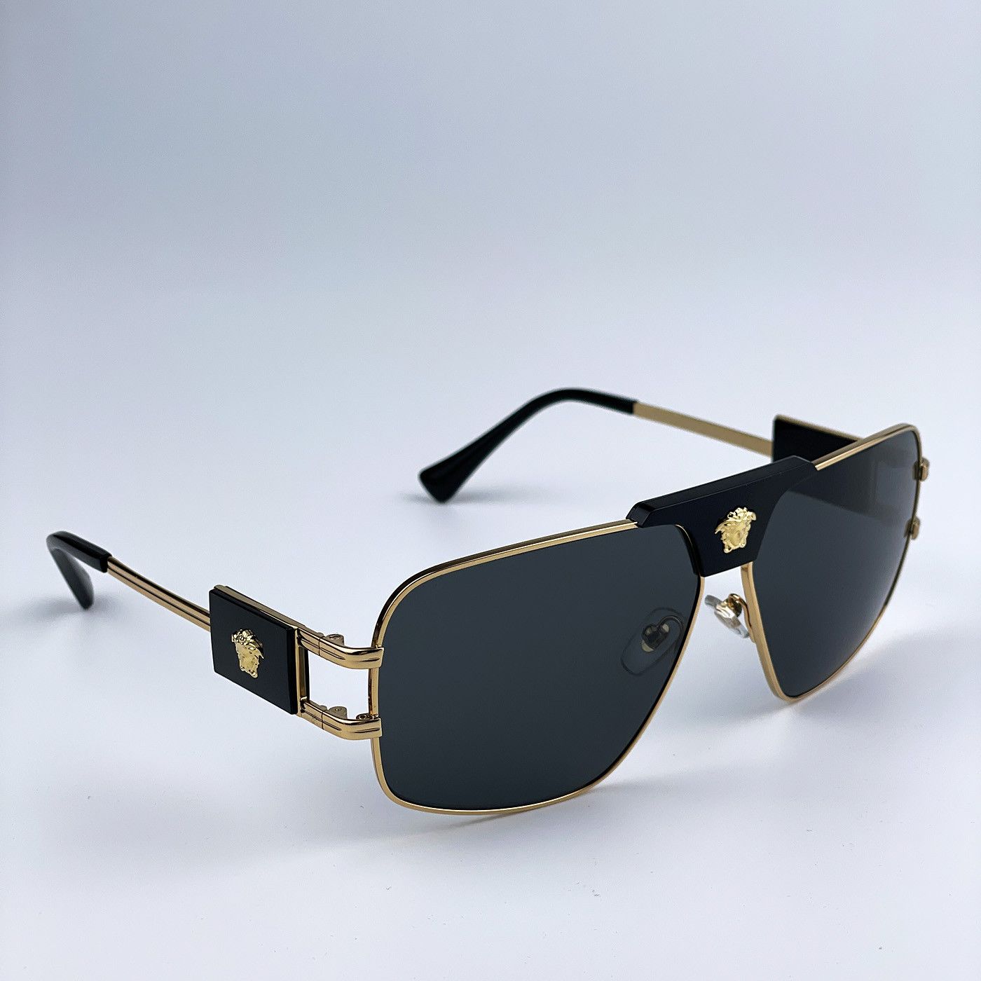Versace NEW Versace VE2251 100287 Metal Pilot Unisex Sunglasses Size ONE SIZE - 4 Thumbnail