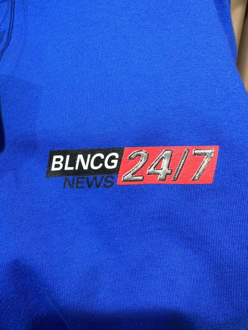 Balenciaga Balenciaga Electric Blue Short Sleeve T-shirt Size US XS / EU 42 / 0 - 4 Thumbnail