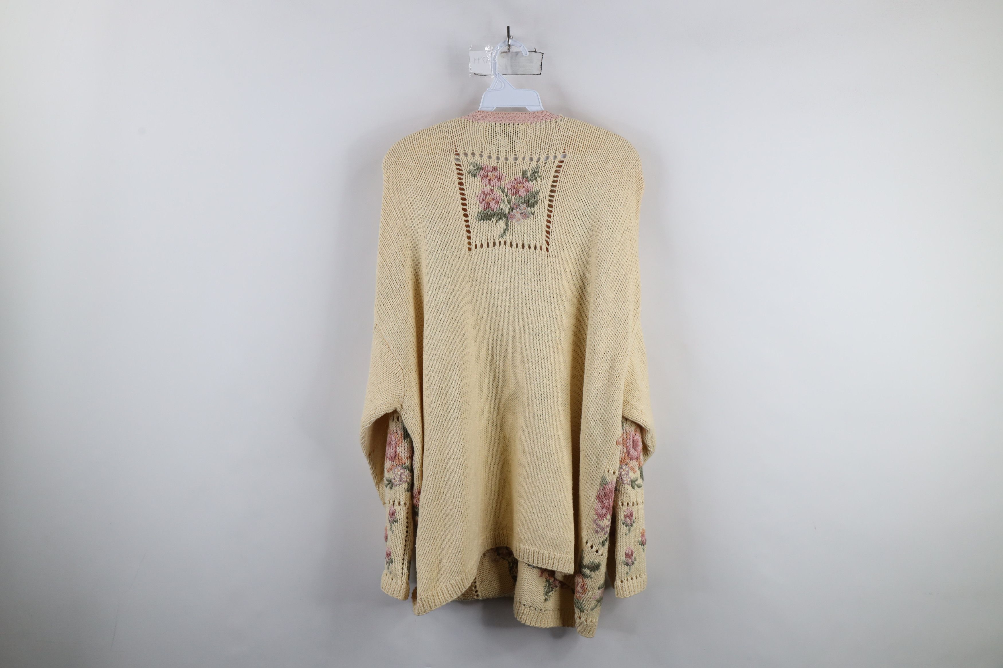 Vintage Vintage 90s Streetwear Flower Floral Button Cardigan Sweater Size XXL / US 16-18 / IT 52-54 - 10 Thumbnail