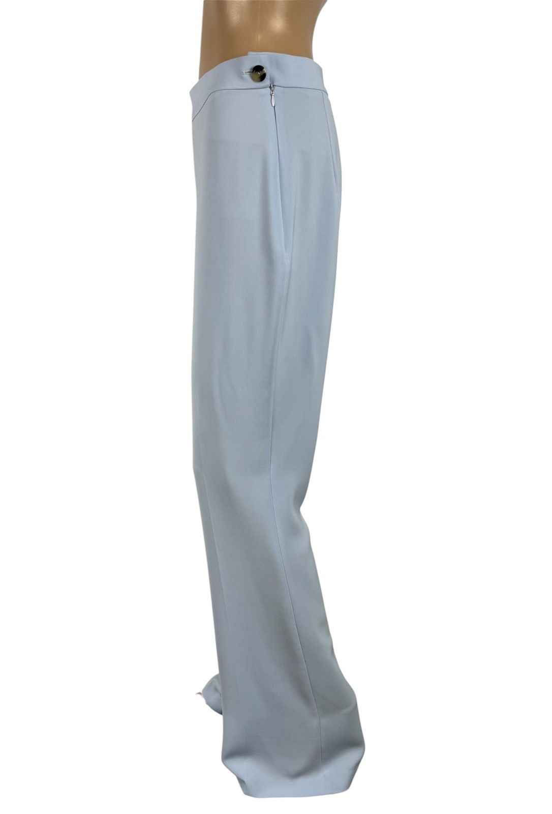 Designer By Kris Maran Flared Dress Pants Silk Blend Polyester size M Size 34" / US 12 / IT 48 - 4 Thumbnail