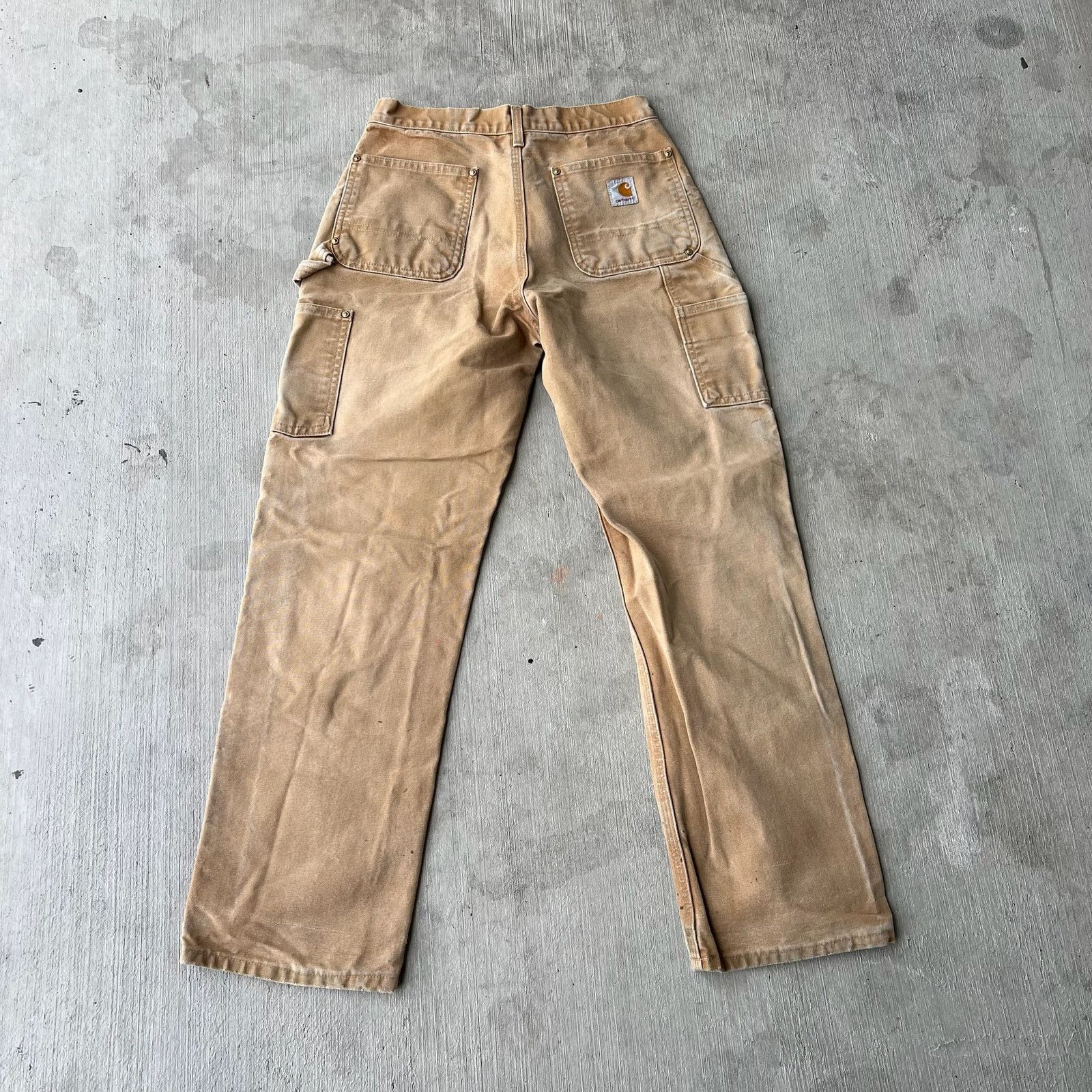 Carhartt × Vintage Carhartt brown double knee work wear carpenter pants Size US 27 - 4 Thumbnail