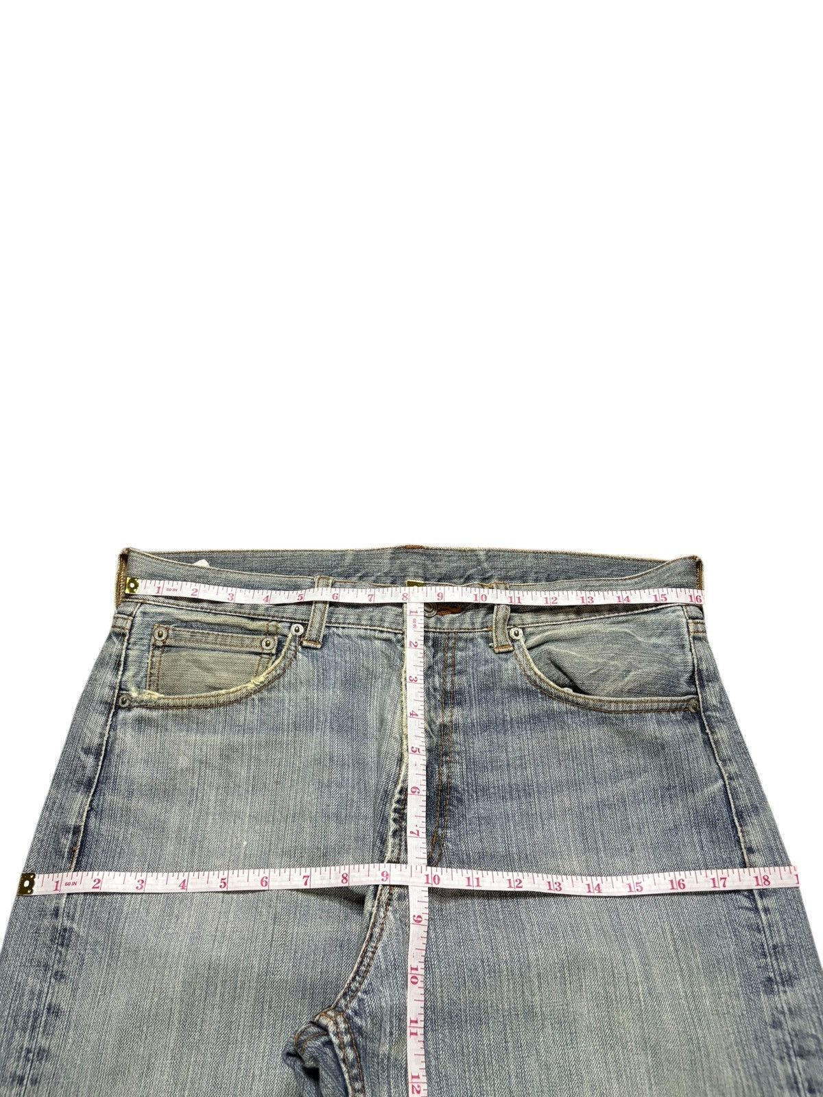 Japanese Brand Vintage Japanese Brand Mud Wash Distress Loose Baggy Jeans Size US 32 / EU 48 - 11 Thumbnail