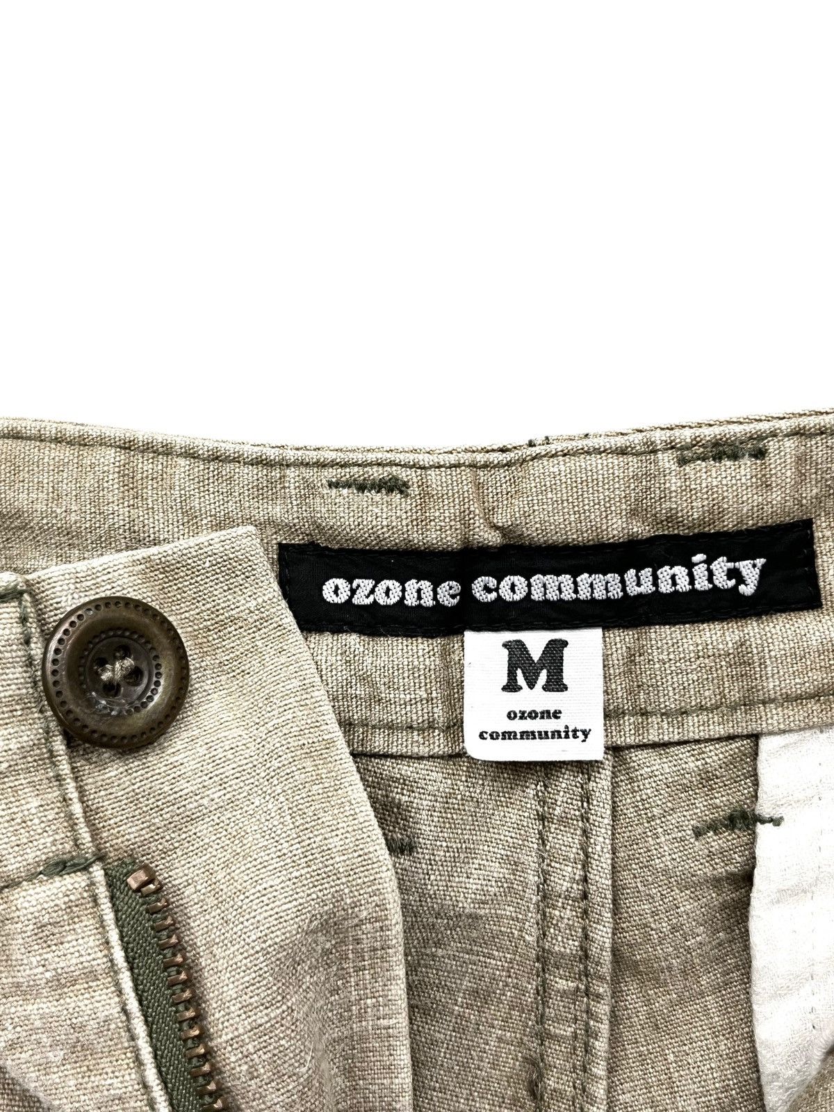 Hysteric Glamour Vintage OZONE COMMUNITY Big Pocket Baggy Cargo Heavy Cotton Size US 29 - 6 Thumbnail
