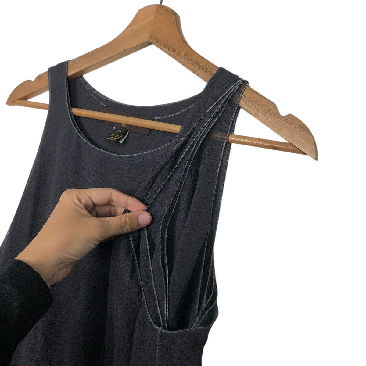 Louis Vuitton 🔥SILK MID-LENGTH DRESS LOUIS VUITTON METALLIC Size XS / US 0-2 / IT 36-38 - 10 Thumbnail