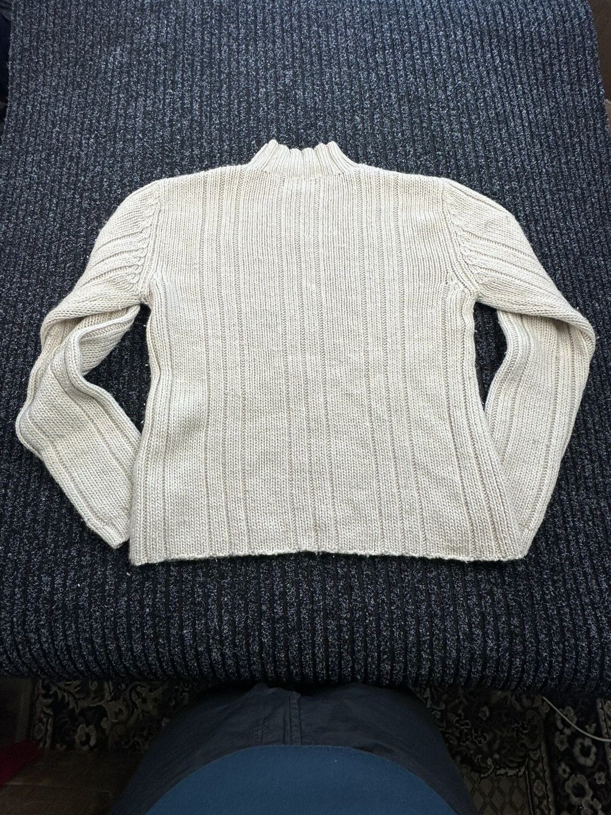 Yves Saint Laurent Yves Saint Laurent Vintage Men Cable Knit Sweater Hong Kong Size US M / EU 48-50 / 2 - 2 Thumbnail