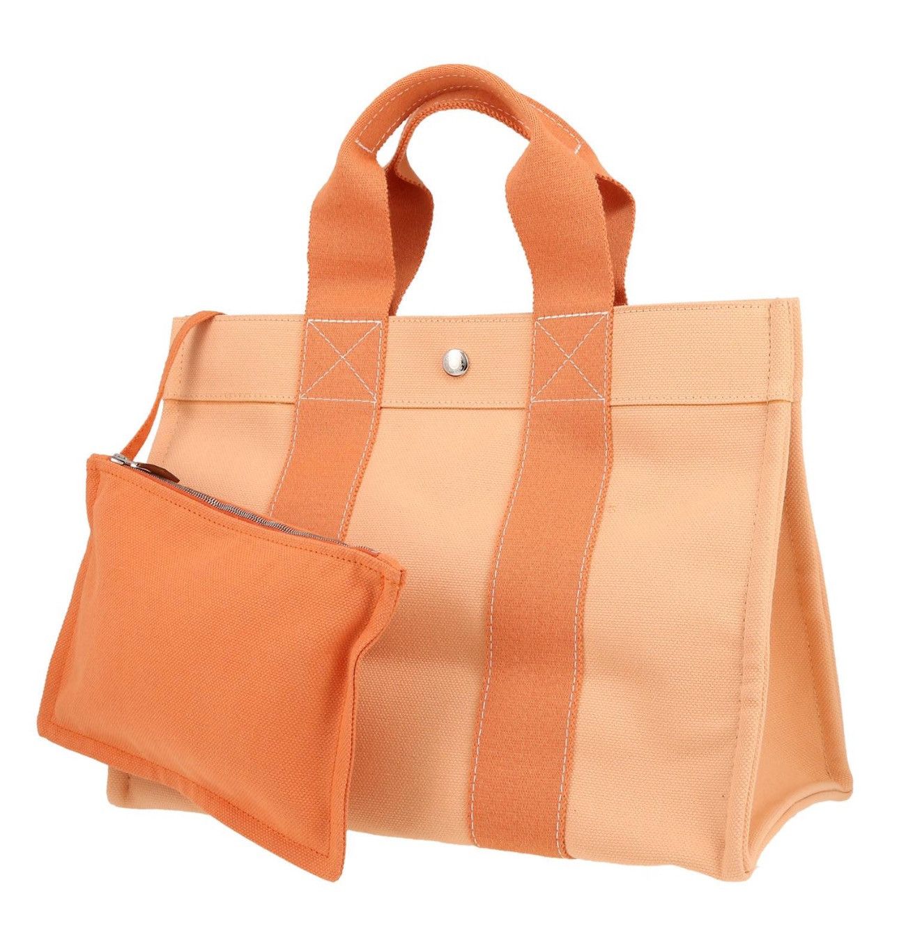 Hermes Hermès Bora Bora GM Tote Bag – Orange Canvas Size ONE SIZE - 15 Thumbnail