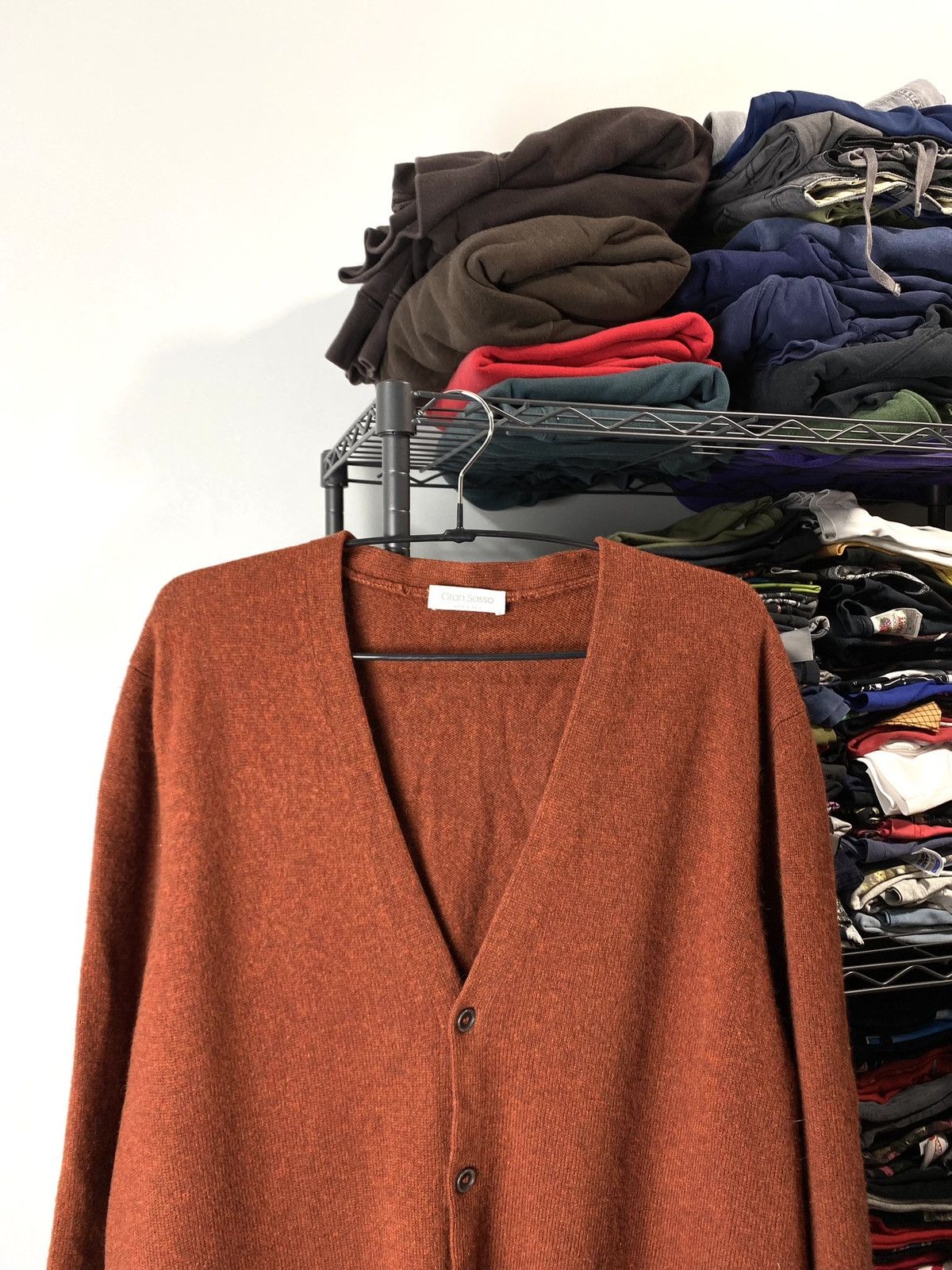 Gran Sasso Rare! Gran Sasso Luxury Cardigan Sweater Size US XL / EU 56 / 4 - 2 Thumbnail