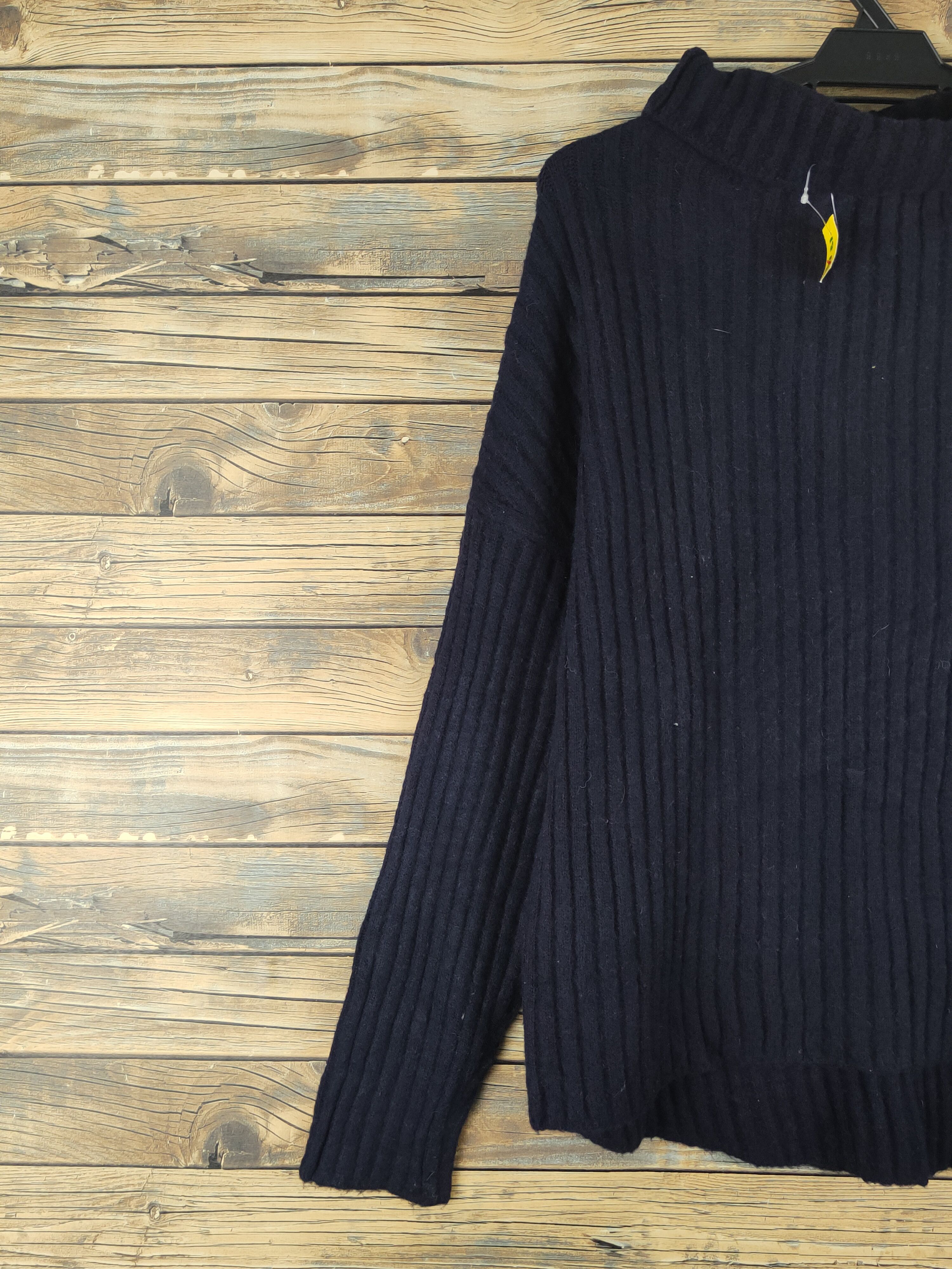 Aran Isles Knitwear × Japanese Brand × Vintage Urs Navy Knitwear Sweatshirts #W1219 Size L / US 10 / IT 46 - 3 Thumbnail