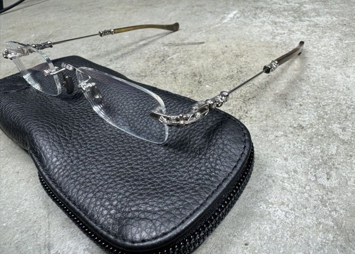Chrome Hearts Rare Chrome Hearts “Pills I” Buffalo Horn Frameless Glasses Size ONE SIZE - 5 Thumbnail