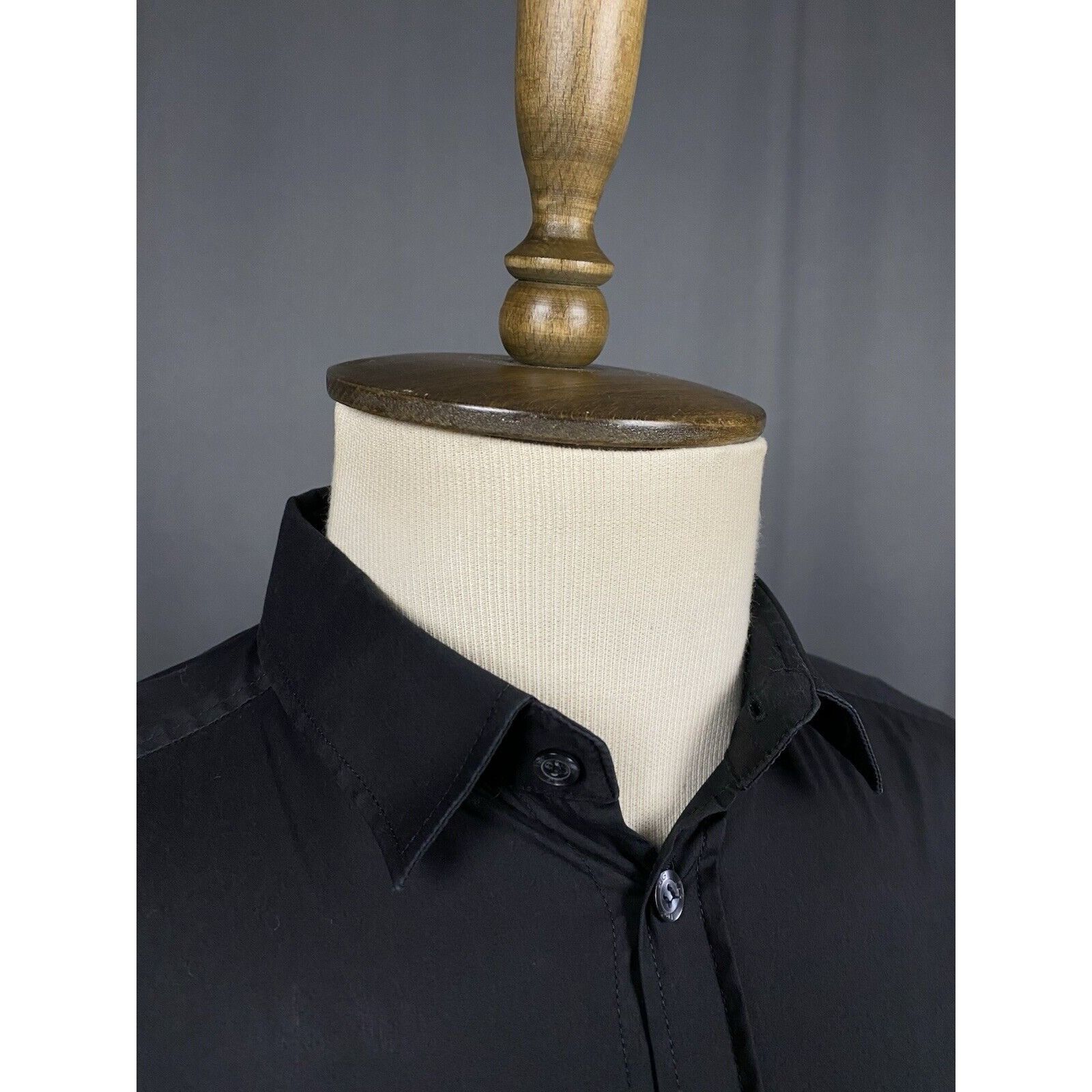 Dolce & Gabbana Dolce&Gabbana Brad Line Men's Black Longsleeve Dress Shirt Size US M / EU 48-50 / 2 - 6 Thumbnail