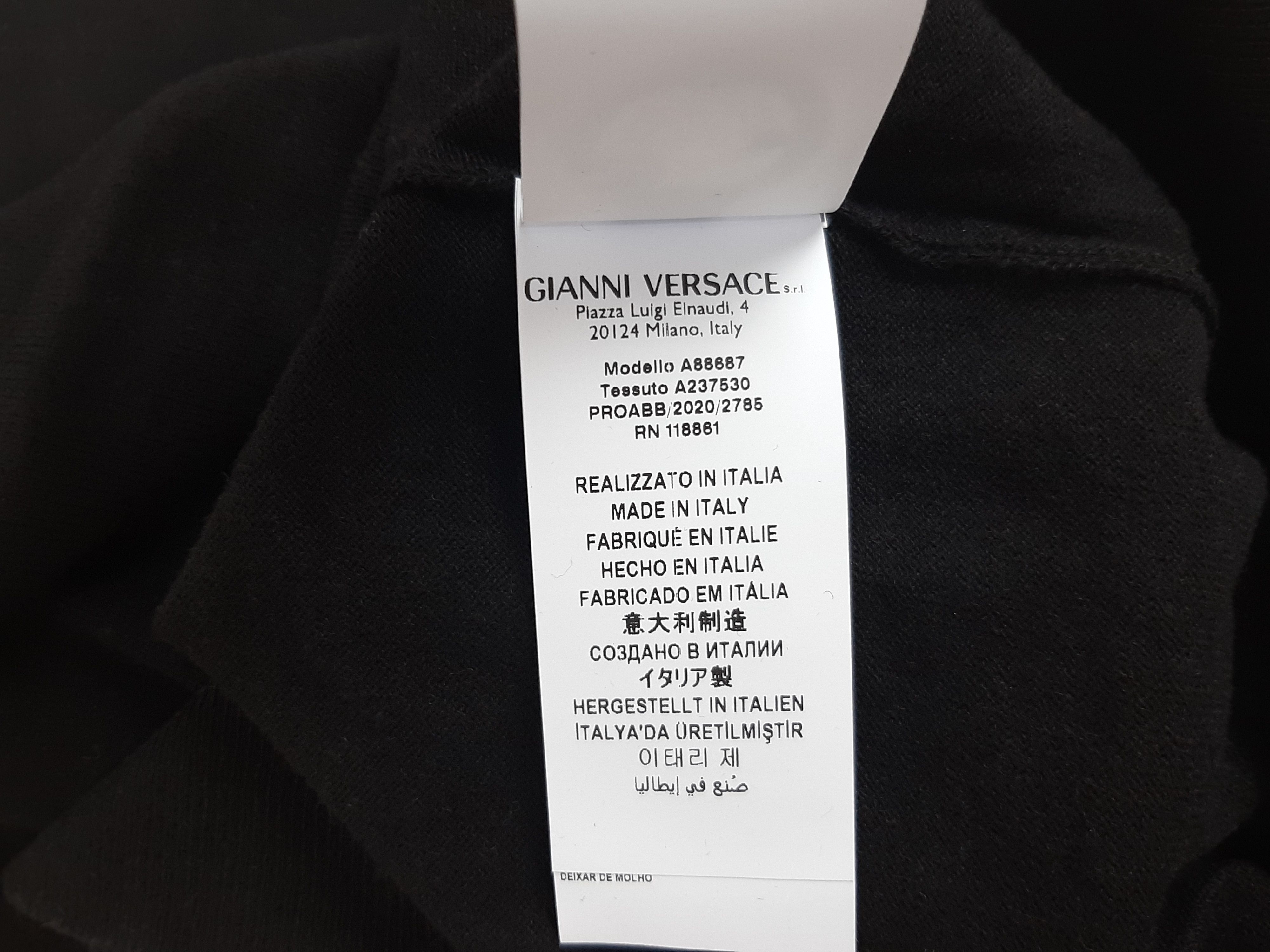 Versace Versace Medusa Via Gesu Milano Sweater Black Men's Size 52 L Size US L / EU 52-54 / 3 - 10 Thumbnail