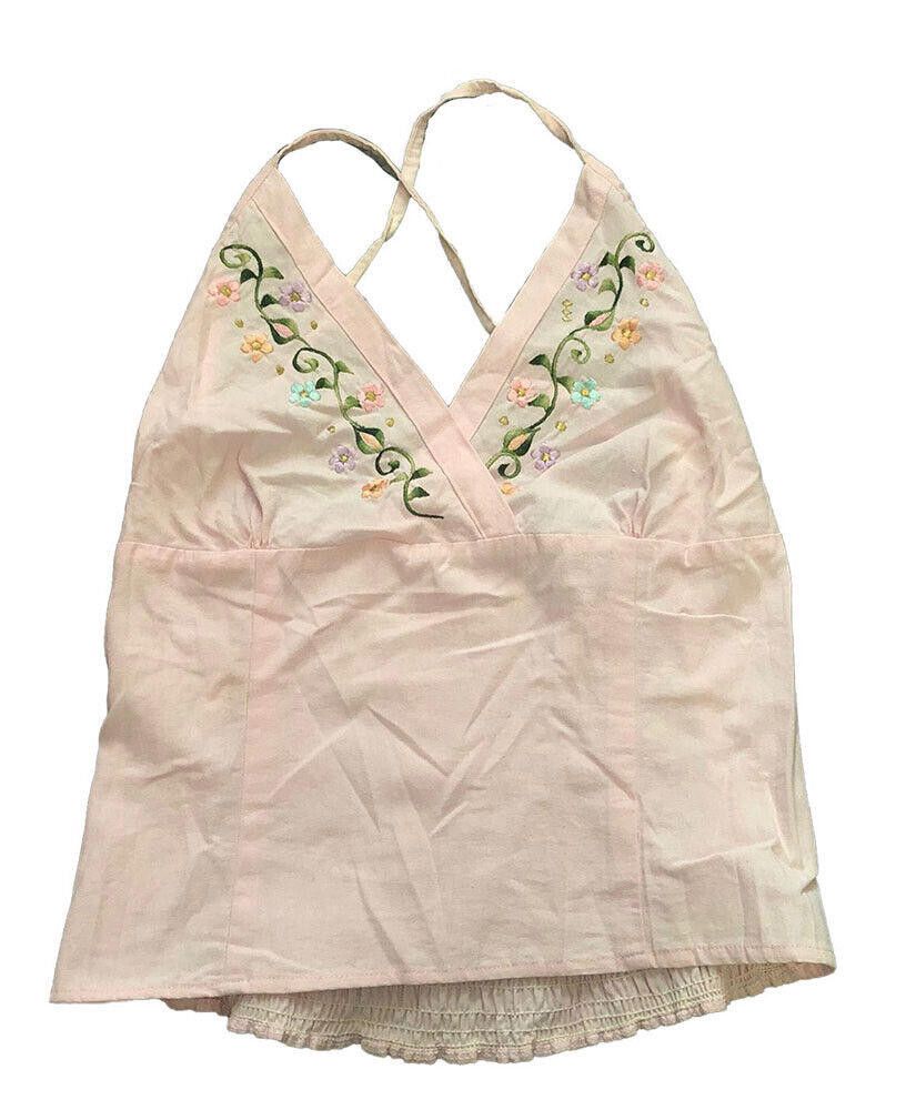 Designer Pre Owned Pink Embroidered Hand Made Blouse S Size S / US 4 / IT 40 - 3 Thumbnail