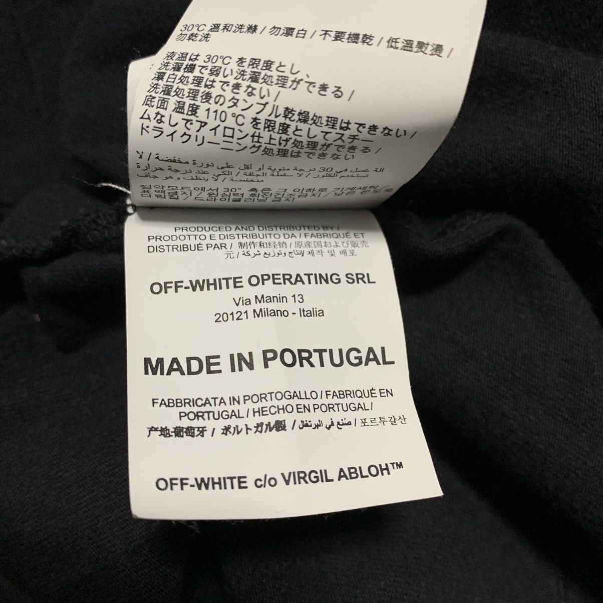 Off-White Off White Medium Rationalism Black Tee Virgil Abloh Size US M / EU 48-50 / 2 - 8 Thumbnail
