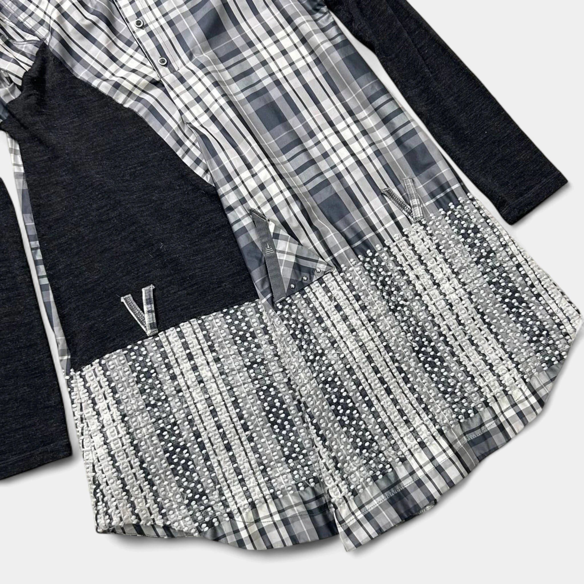 Marithe + Francois Girbaud Marithé + François Girbaud Plaid Longsleeve Dress Size US L / EU 52-54 / 3 - 3 Thumbnail