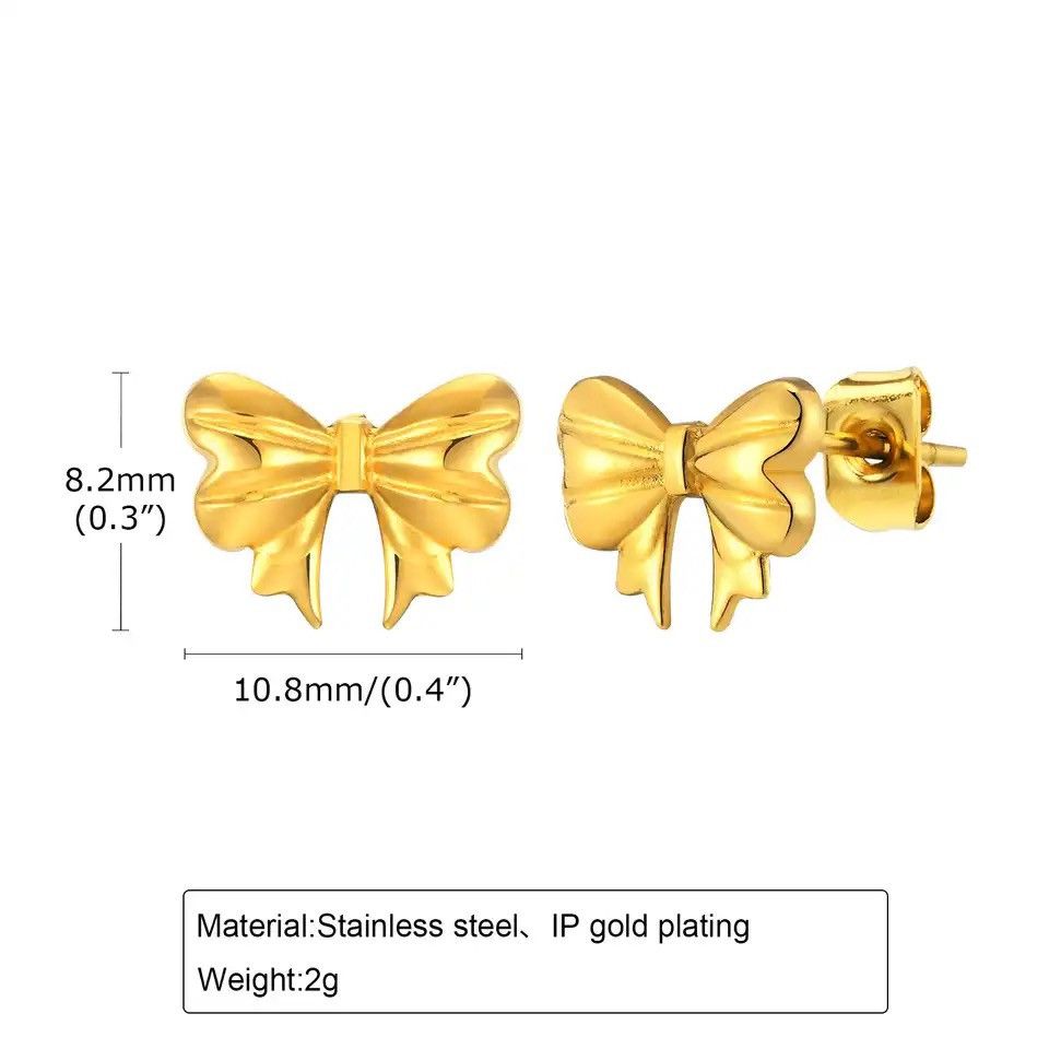 Other Cute Bowknot Stud Earrings Size ONE SIZE - 2 Thumbnail