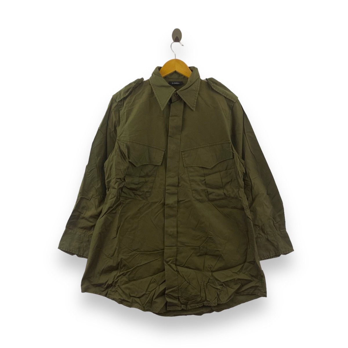 トップス Limi feu Green Velor Long Parka Limi feu Green Velor Long Parka