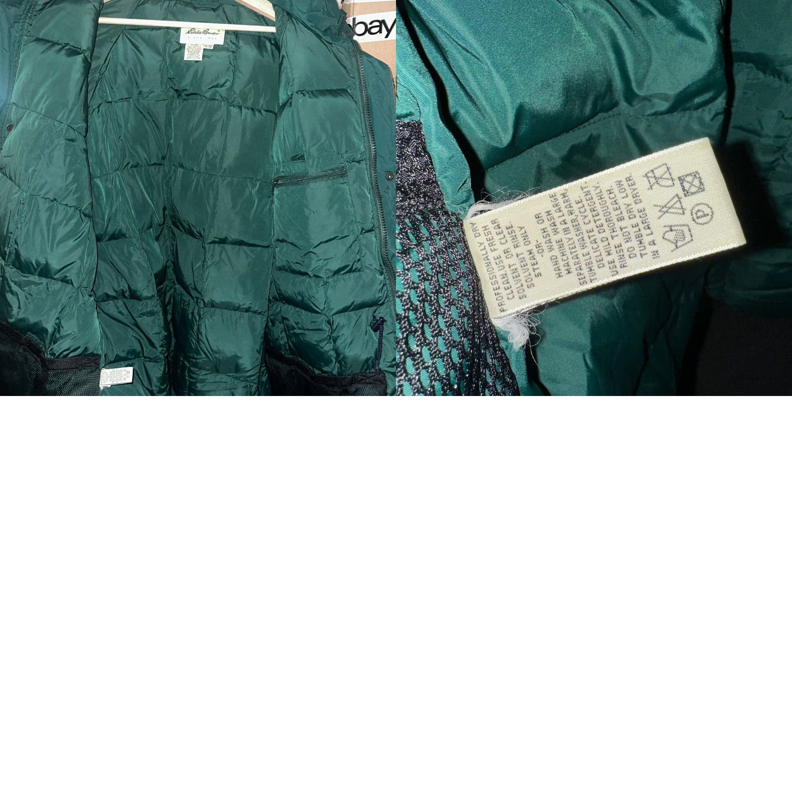 Eddie Bauer VINTAGE Eddie Bauer Down Puffer Park Coat Mens XL Green Outdoor Heavyweight Parka Hoodie Size US XL / EU 56 / 4 - 10 Thumbnail
