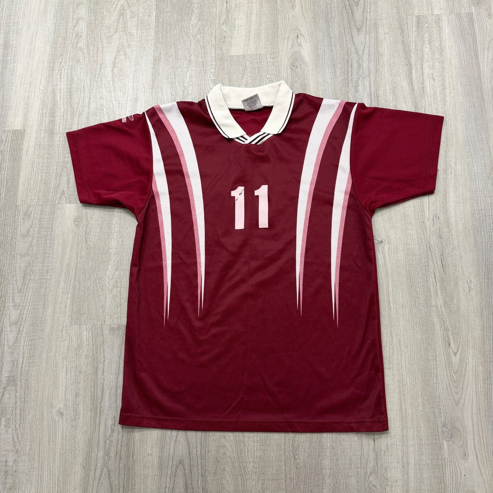 Vintage Vintage Dynamic Soccer Collared Jersey Medium Red White 90s Size US M / EU 48-50 / 2 - 1 Thumbnail