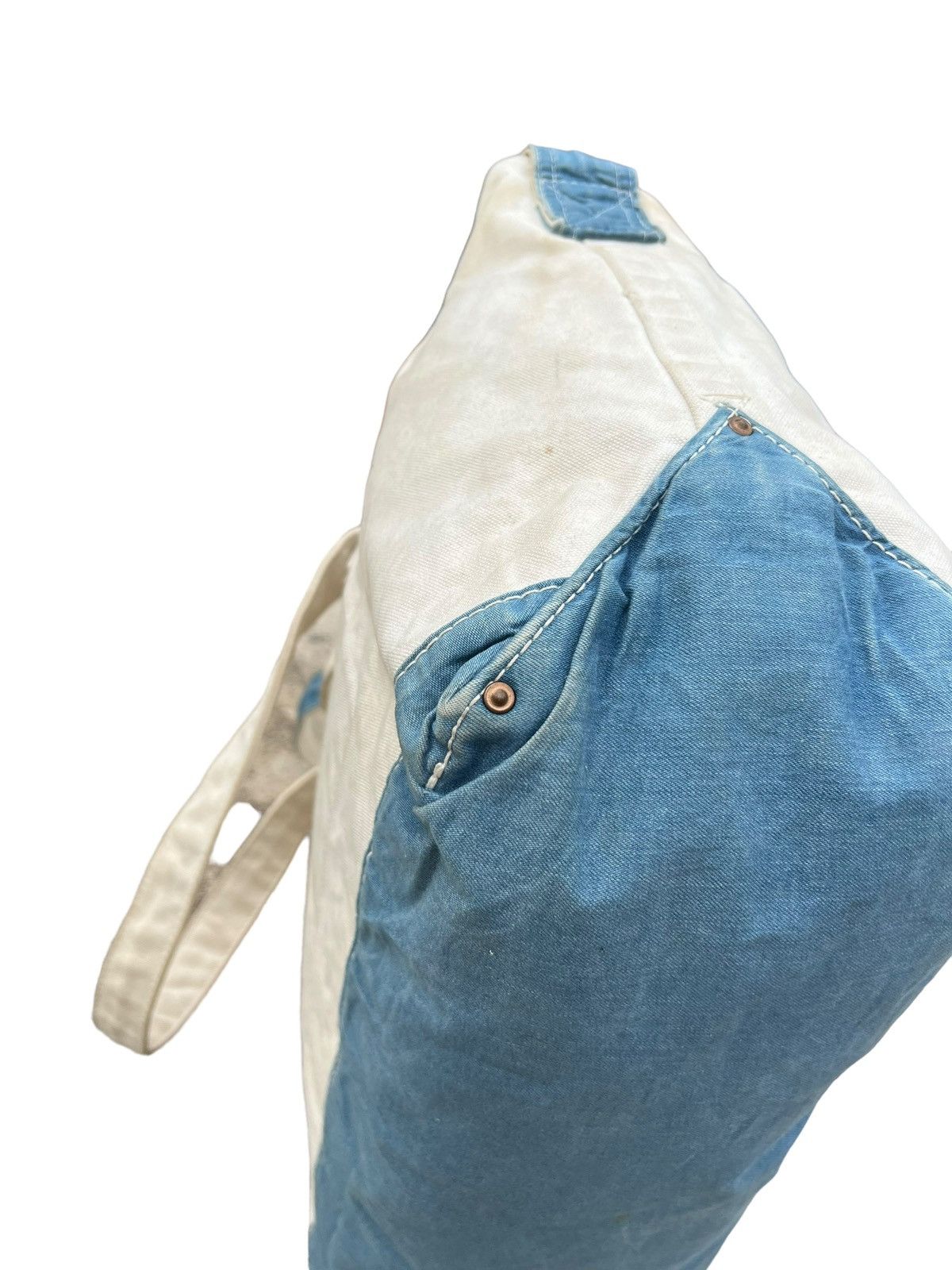 Japanese Brand Vintage Spellbound Patina Dirty Canvas 2 Way Tote Bag Size ONE SIZE - 10 Thumbnail