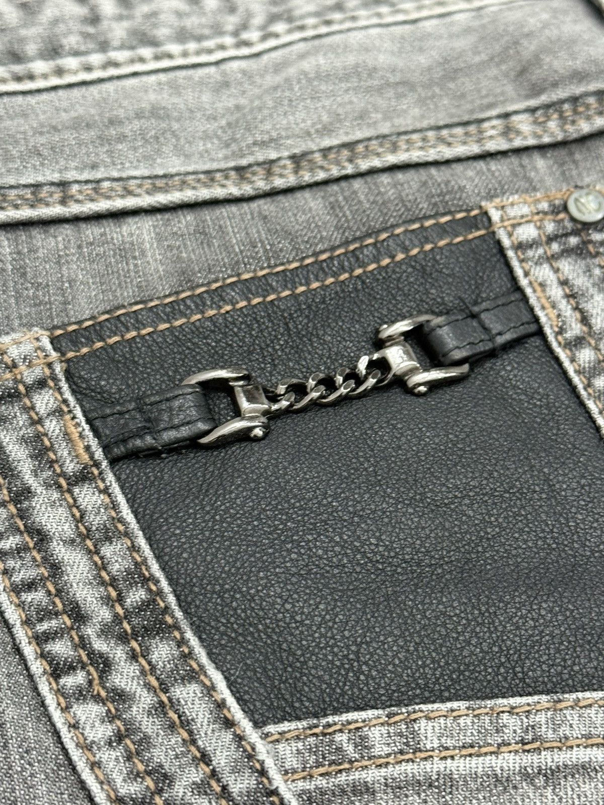 Nicole Club Nicole Club For Men Chain Pocket Whisker Unisex Denim Pants Size US 31 - 16 Thumbnail