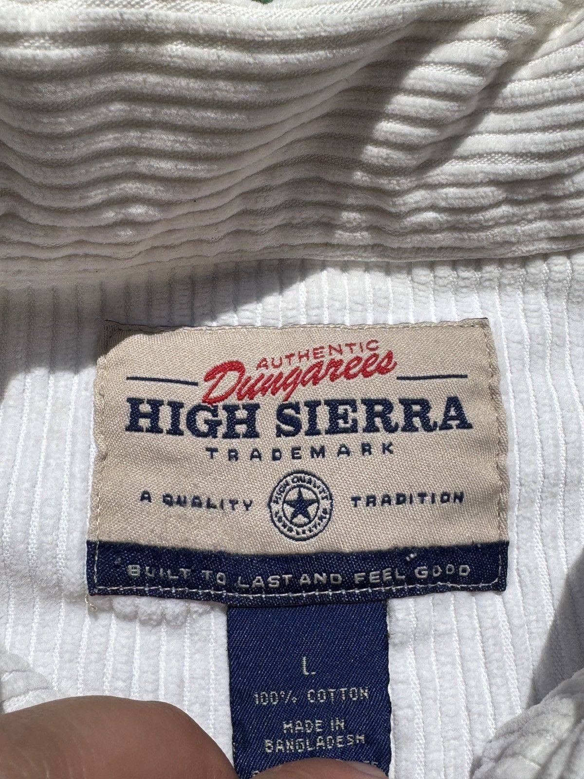 High Sierra High Sierra White Corduroy Jacket Size US L / EU 52-54 / 3 - 18 Thumbnail