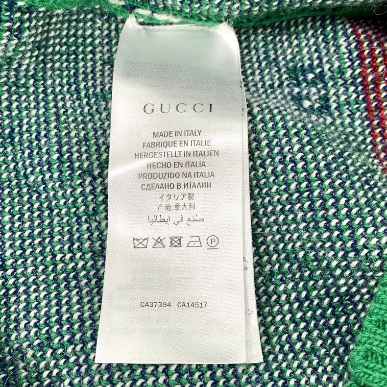 Gucci Gucci Green horn tiger head inlaid wool round-neck long-sle Size US S / EU 44-46 / 1 - 7 Thumbnail
