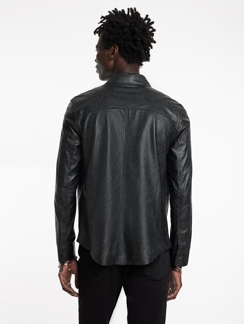 John Varvatos Travis leather shirt jacket EU 52 USA 42 Size US L / EU 52-54 / 3 - 7 Thumbnail