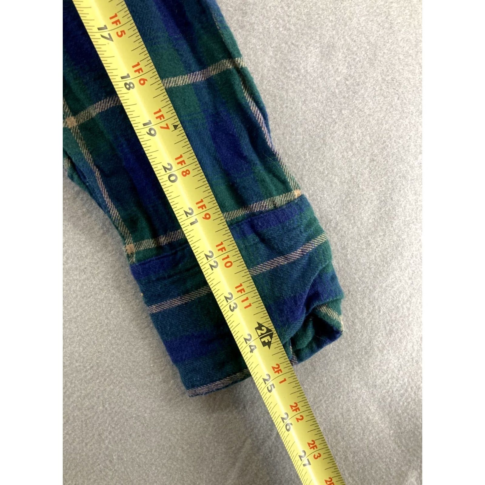 Wrangler Wrangler Wrancher Button-Down Long Sleeve Shirt Mens 2XT Blue Plaid Snaps Shirt Size US XXL / EU 58 / 5 - 6 Thumbnail