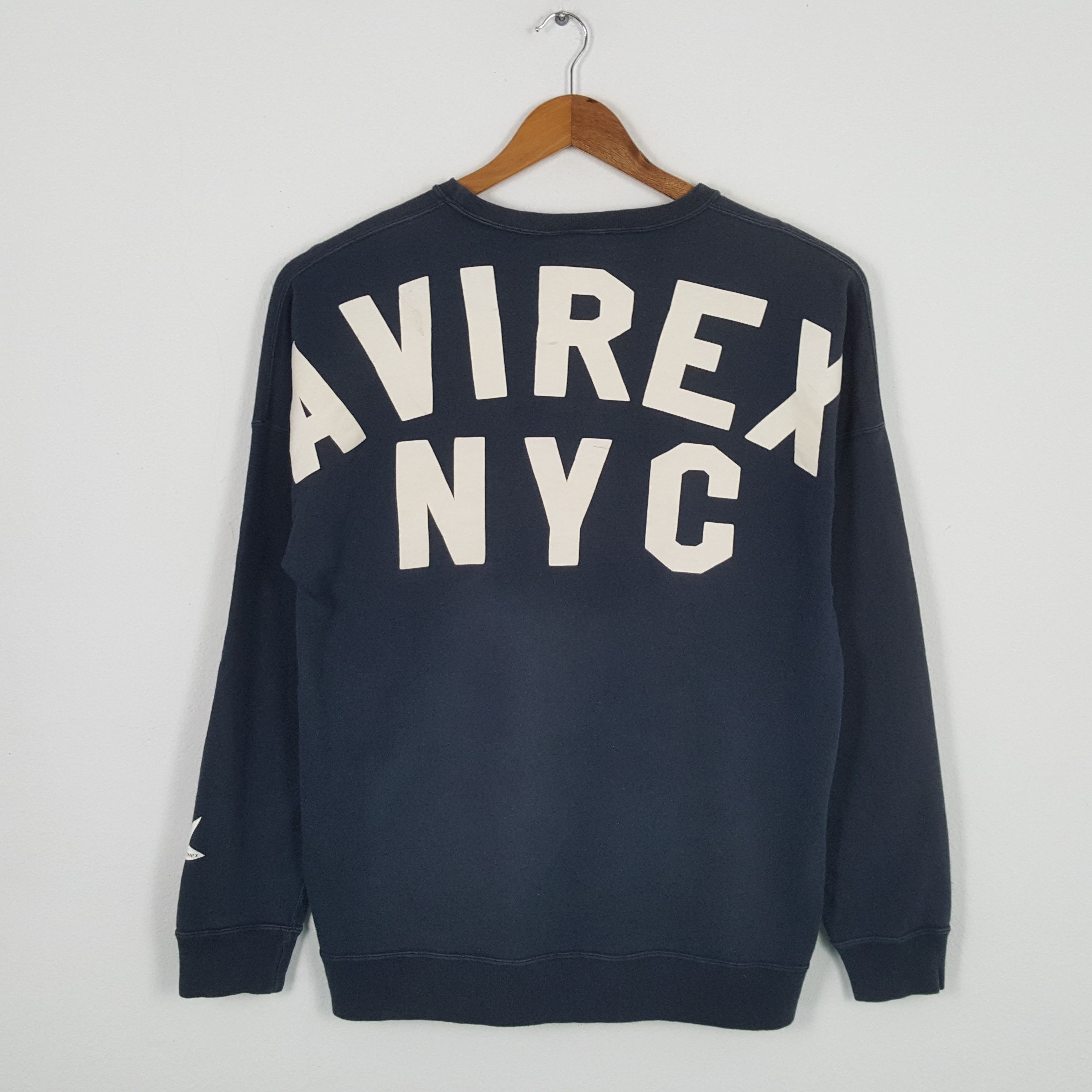 Avirex × Vintage Vintage AVIREX NYC Military Style Big Logo Sweatshirts Size US L / EU 52-54 / 3 - 1 Thumbnail