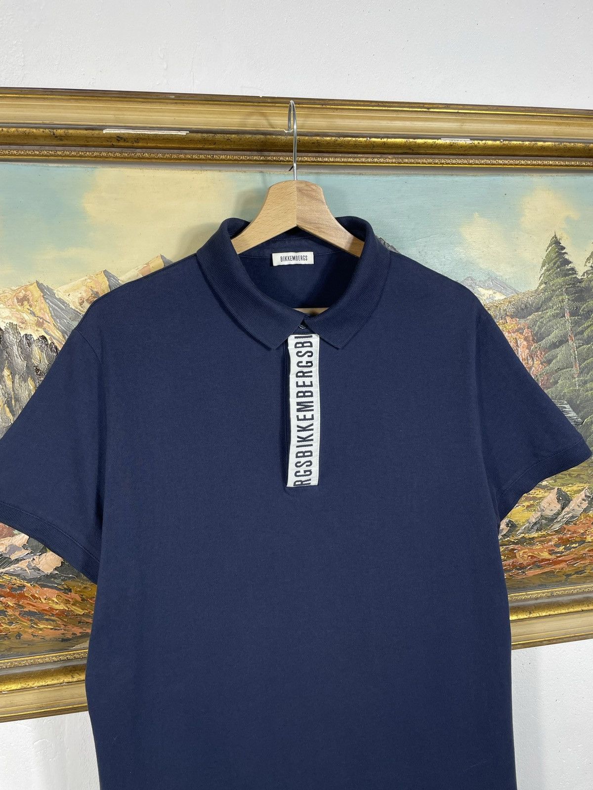 Designer × Dirk Bikkembergs Dirk Bikkembergs Navy Polo T-shirt Size US M / EU 48-50 / 2 - 4 Thumbnail