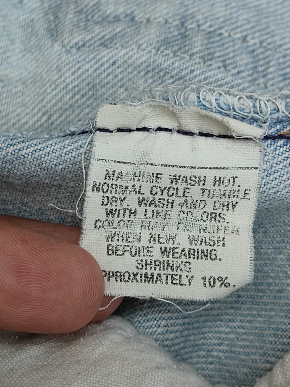 Levi's Vintage Clothing 70s Vintage Levi's 501 Mudwash worn Denim Size US 34 / EU 50 - 8 Thumbnail
