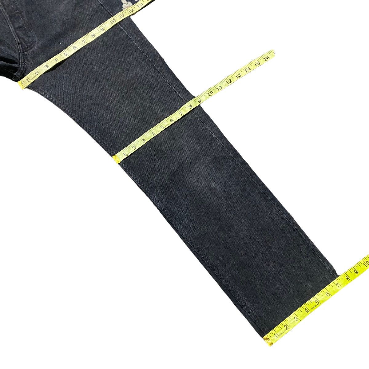 Levi's Vintage 80s Levis 501 Fade Black Jeans 29x30 Made in USA Size US 29 - 19 Thumbnail