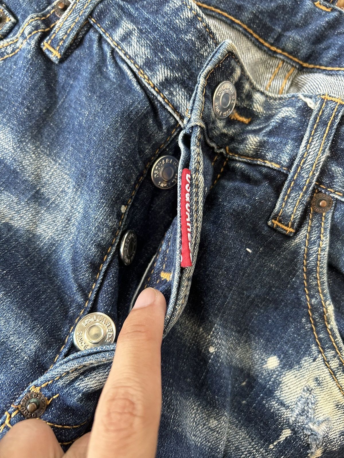 Dsquared2 DSQUARED2 disteressed denim stretch jeans made in italy Size US 32 / EU 48 - 15 Thumbnail