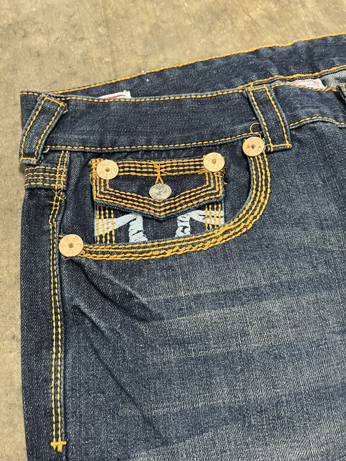 True Religion × Vintage True religion baggy fit denim wide leg skater streetwear Size US 38 / EU 54 - 11 Thumbnail