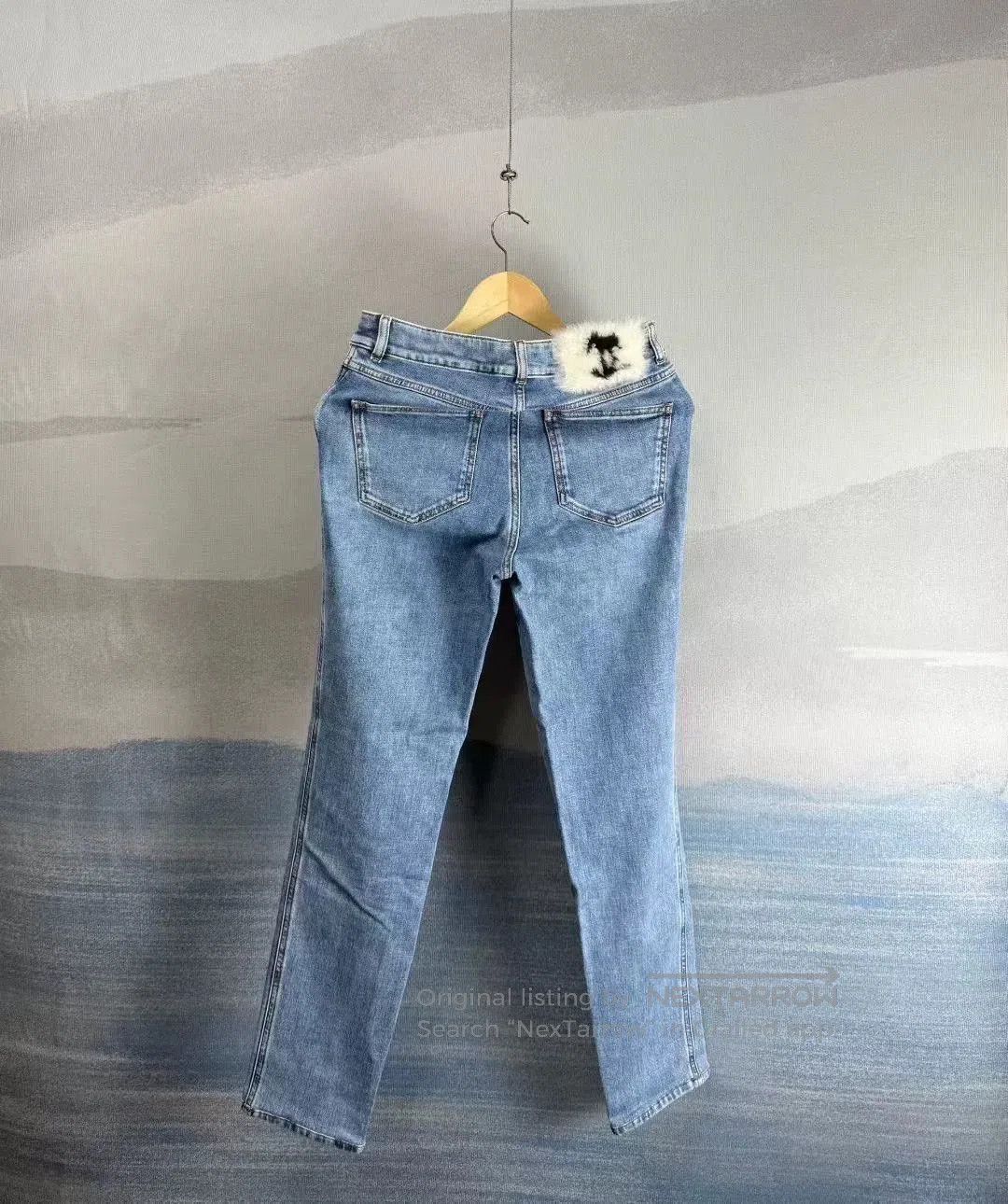 Chanel Chanel Blue Logo Denim Pants Size 38. Size 37" - 1 Thumbnail