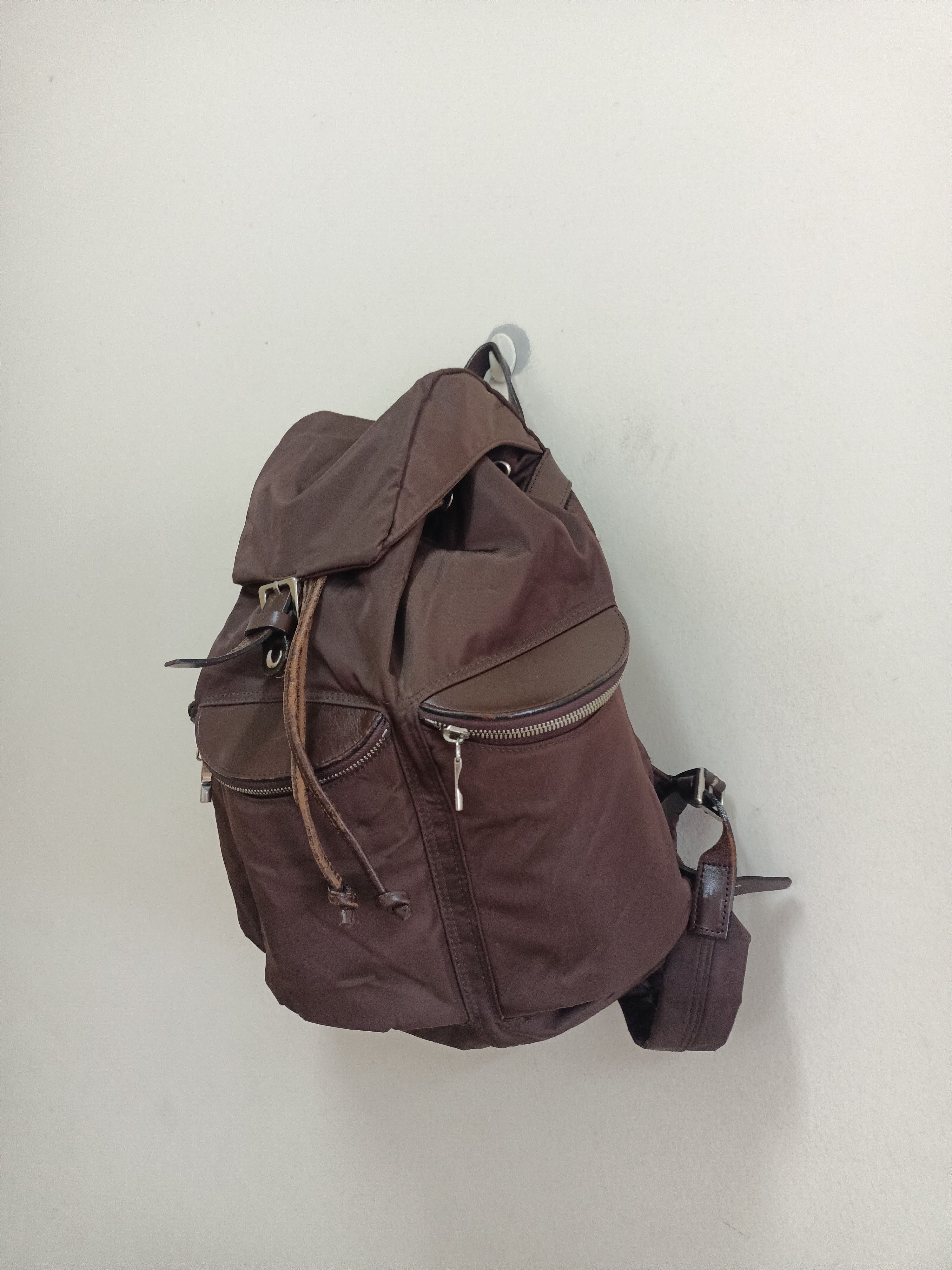 Renoma Vintage Renoma Paris nylon leather backpack Size ONE SIZE - 2 Thumbnail