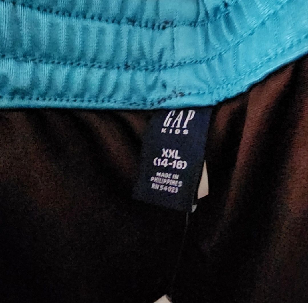 Gap NWT GAP Kids Brown Turquoise Athletic Shorts XXL (14-16) Size US 26 / EU 42 - 2 Thumbnail