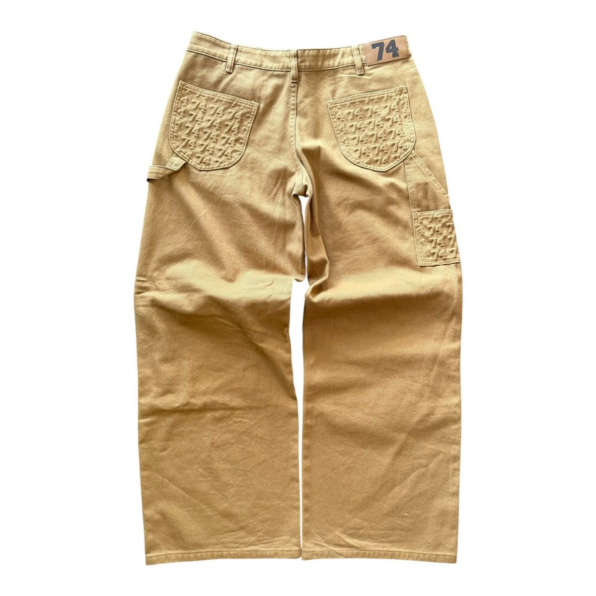74 Is War 74 is War Khaki Carpenter Denim Pants Size US 34 / EU 50 - 3 Thumbnail
