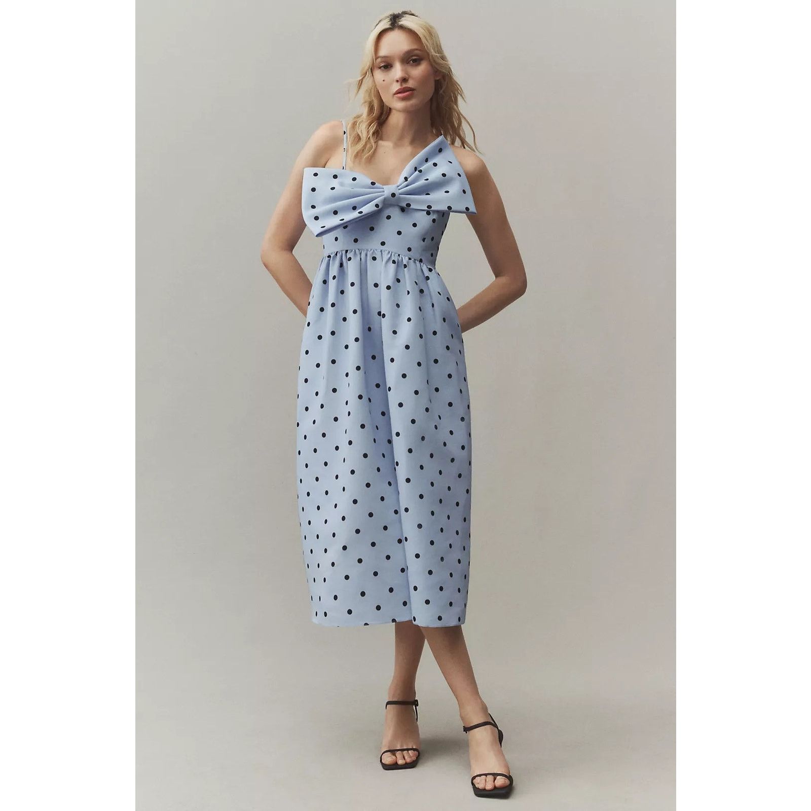 Sachin & Babi NWT Sachin & Babi Sloane Asymmetrical Bow Midi Dress Large Size L / US 10 / IT 46 - 1 Thumbnail