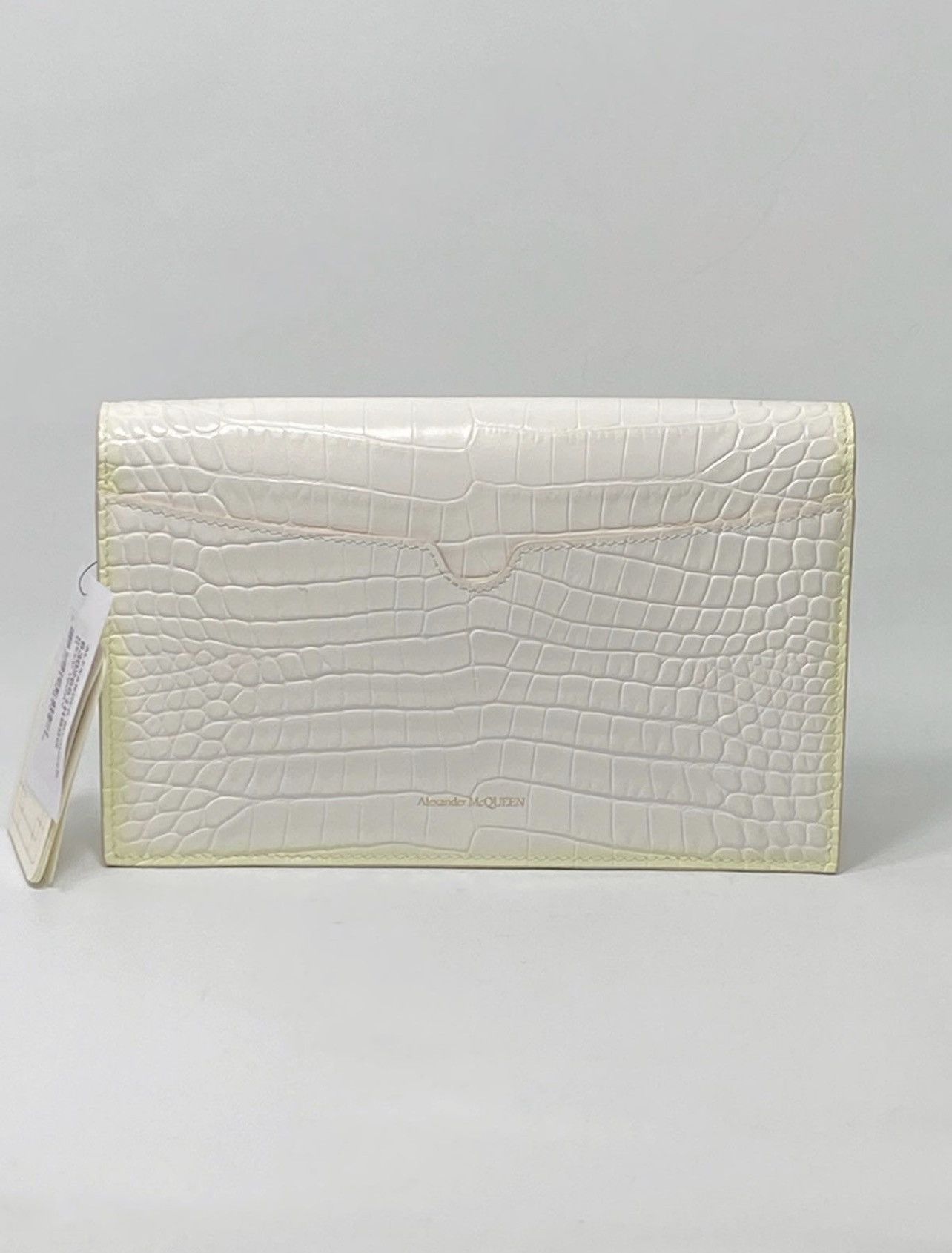 Alexander McQueen Alexander McQueen Small Skull Croc-Embossed Shoulder Bag Size ONE SIZE - 4 Thumbnail