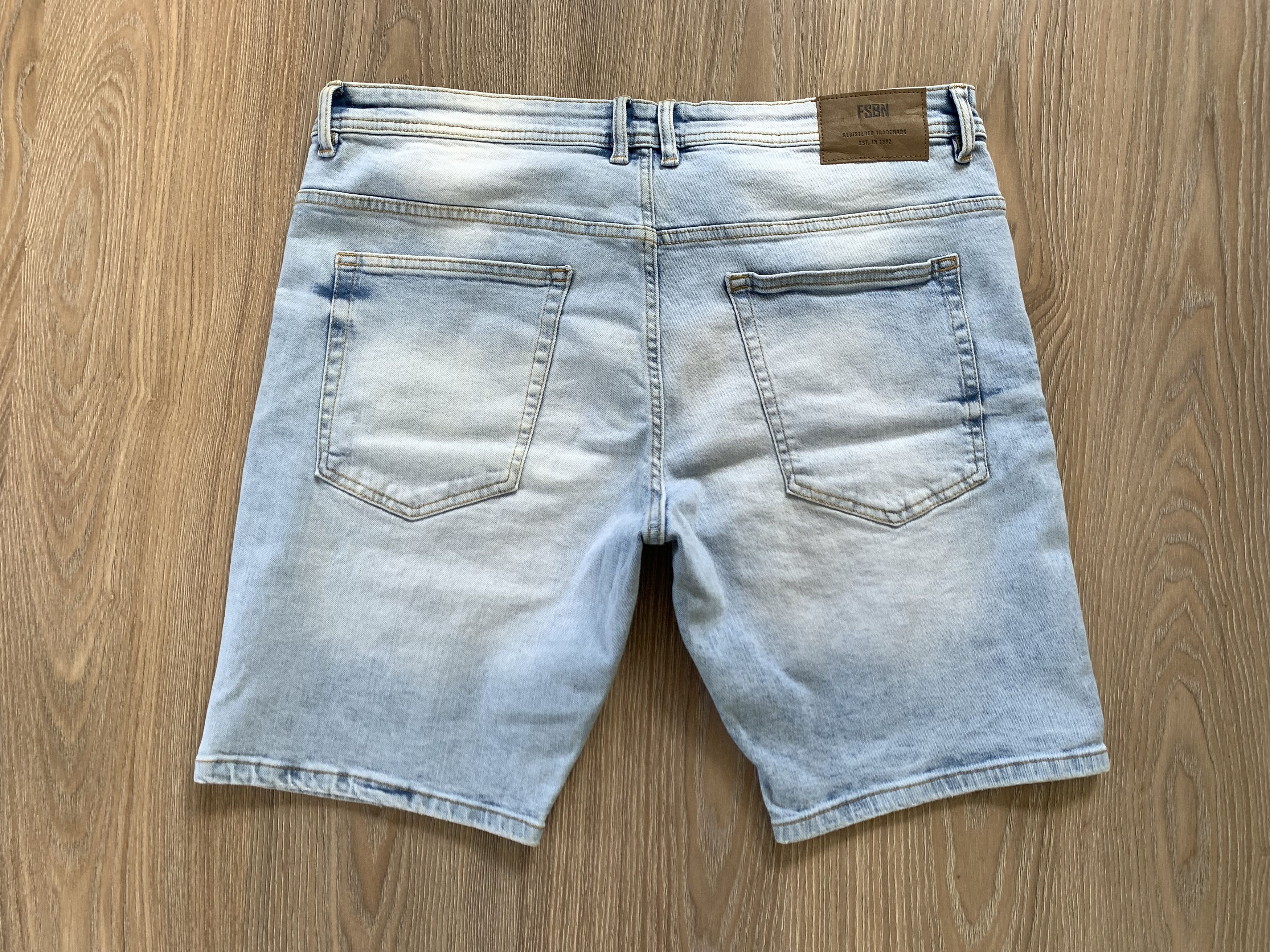 Other Fishbone Mens Slim Light Blue Distressed Denim Shorts Size US 40 / EU 56 - 3 Thumbnail