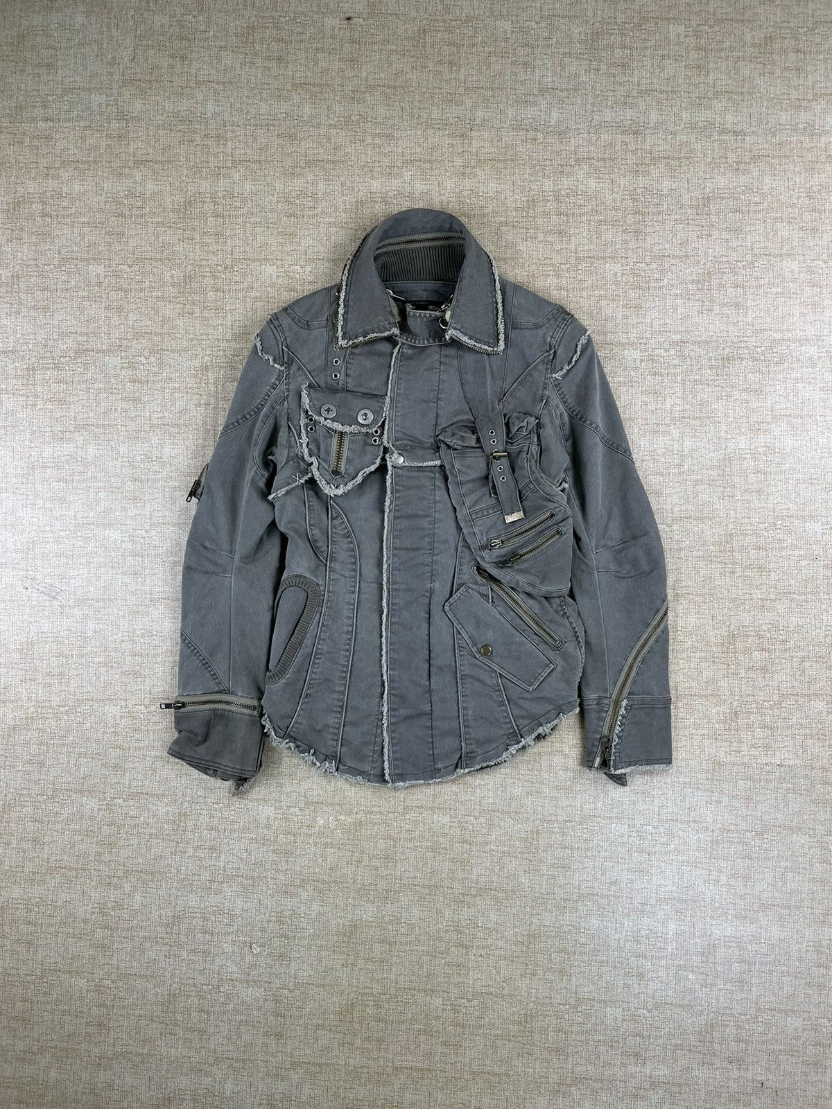 Comme des Garcons Homme Deux × If Six Was Nine × Vintage VINTAGE DEUX BONDAGE Comme Des Garcons LGB Style Jacket Size US S / EU 44-46 / 1 - 1 Thumbnail