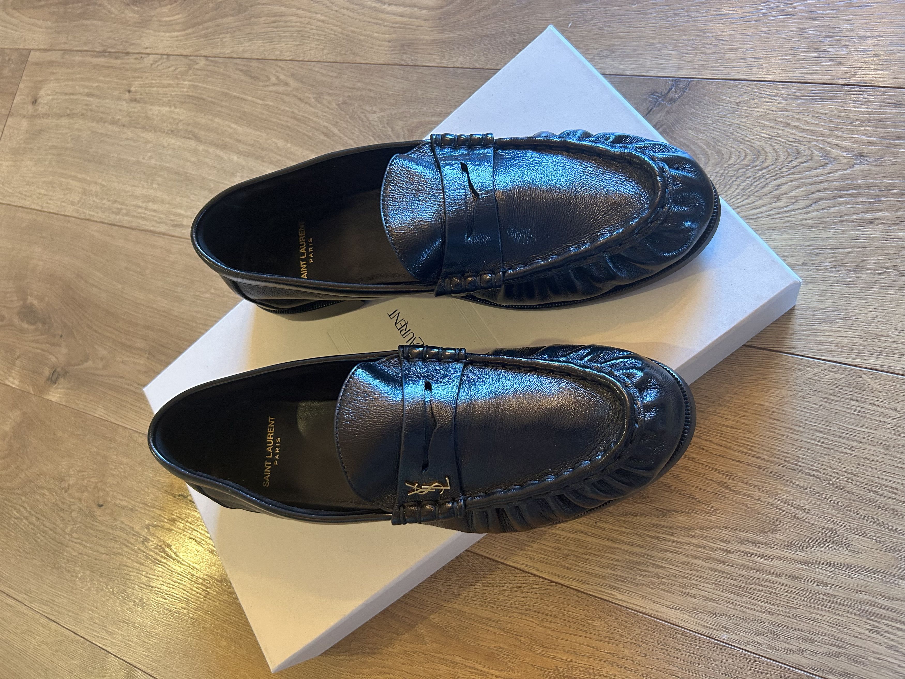 Yves Saint Laurent Saint Laurent Le Loafer in black leather Size US 8 / EU 41 - 2 Thumbnail