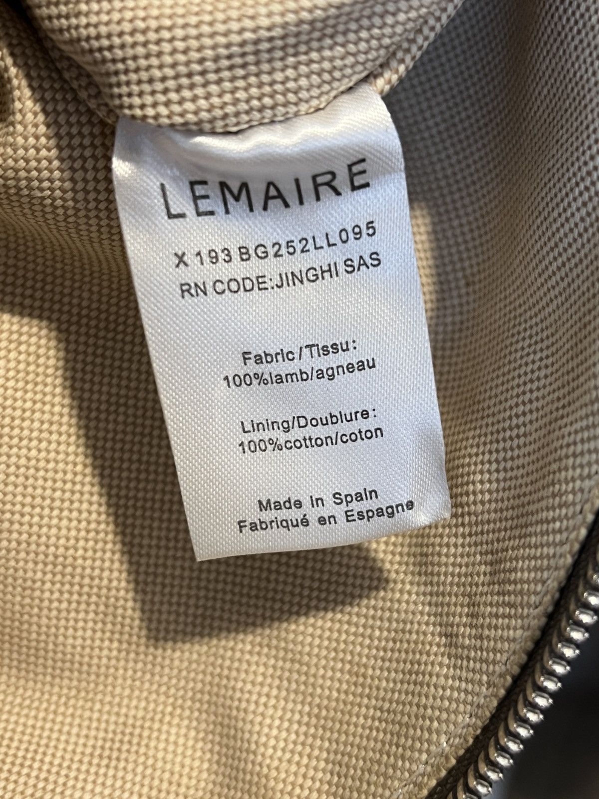 Lemaire LEMAIRE Croissant Medium Mink Cotton Shoulder Bag Size ONE SIZE - 17 Thumbnail