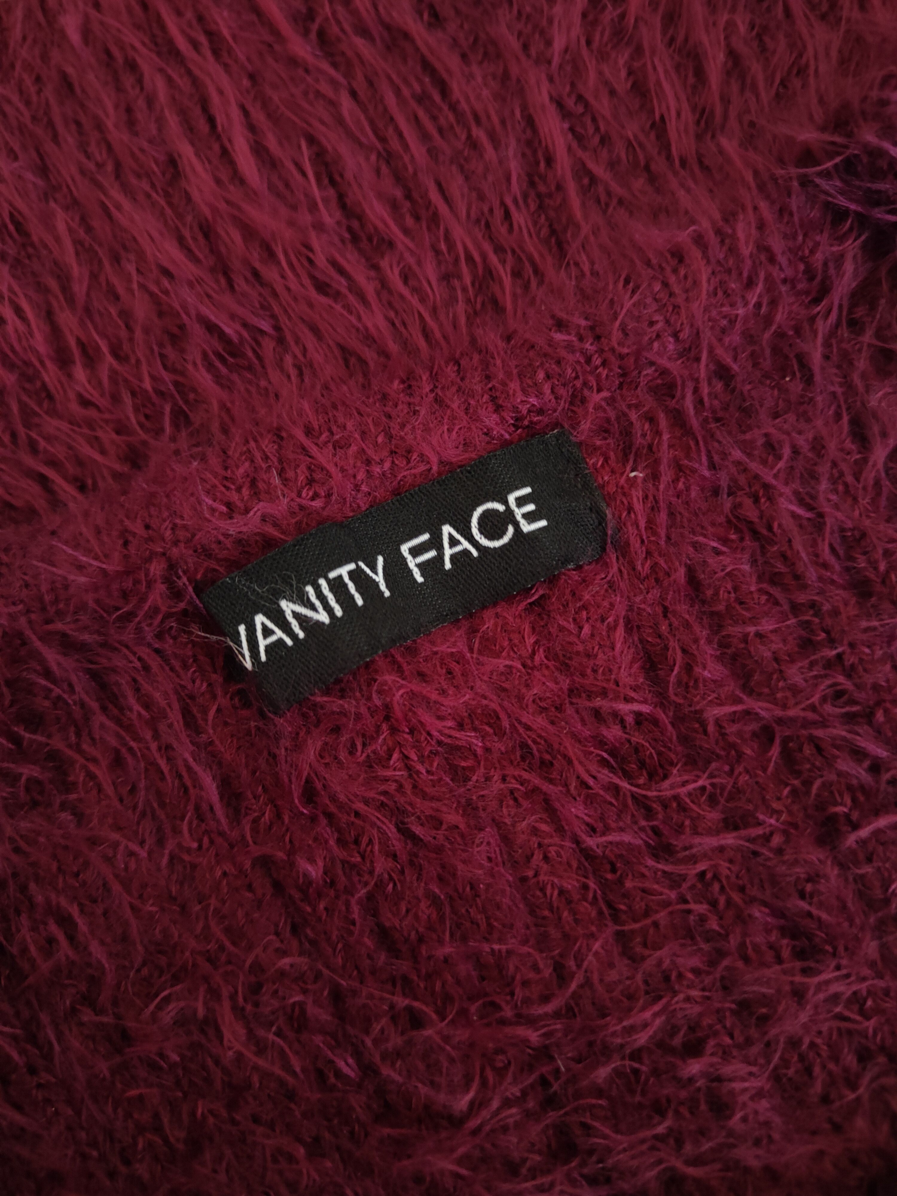 Homespun Knitwear Vanity Face Purple Shag Shaggy Fur Mohair Knitwear #S1896 Size XS / US 0-2 / IT 36-38 - 12 Thumbnail