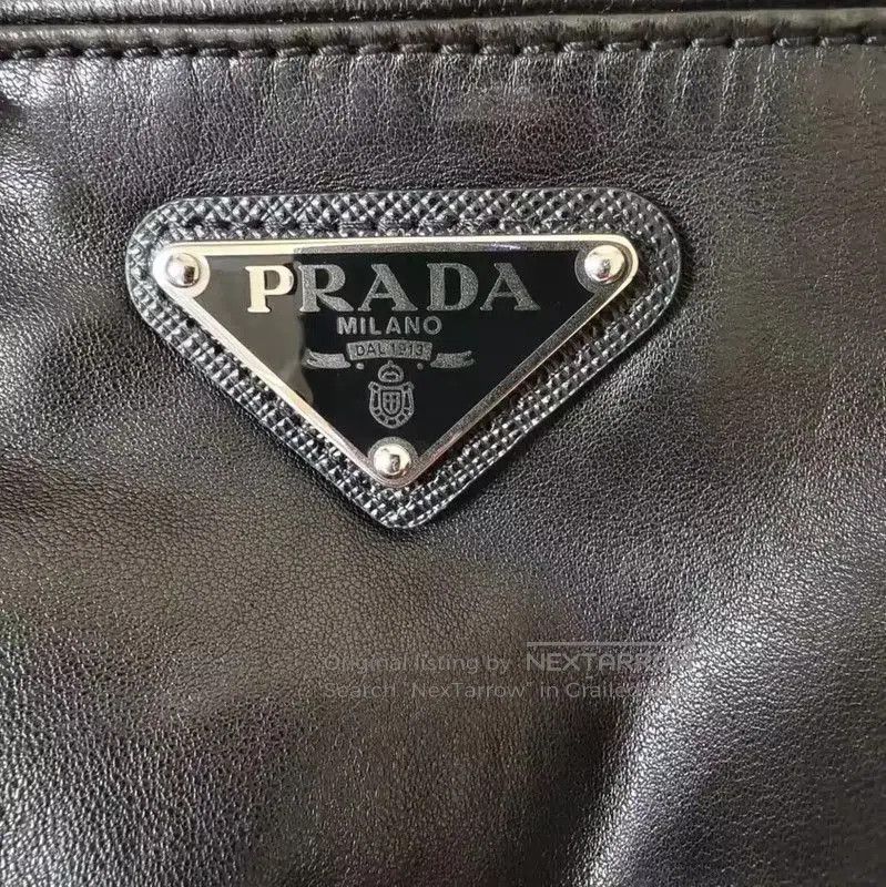Prada Prada Black Leather Men's Jacket. Size US S / EU 44-46 / 1 - 3 Thumbnail