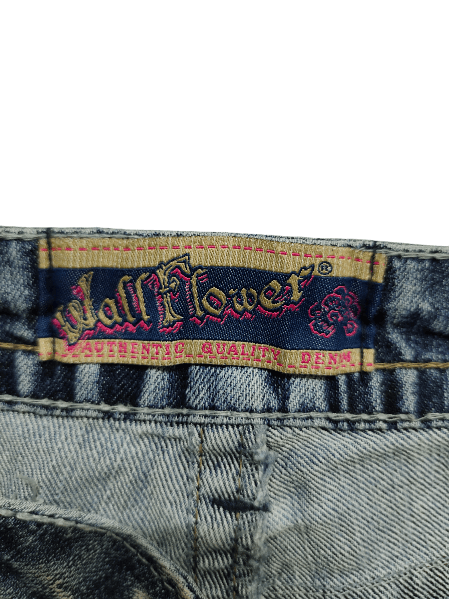 If Six Was Nine Flare Jeans Wallflower Clawmark Faded Denim Bootcut Low Rise Size US 30 / EU 46 - 21 Thumbnail