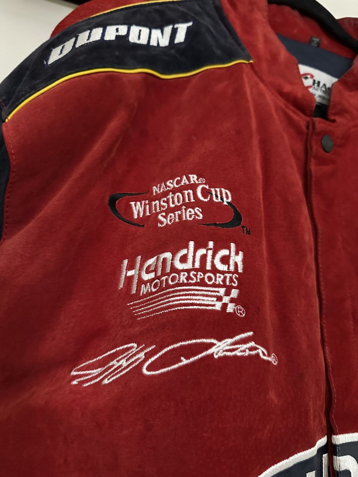 DuPont Vintage NASCAR Jeff Gordon Dupont Racing Jacket Size US XXL / EU 58 / 5 - 2 Thumbnail